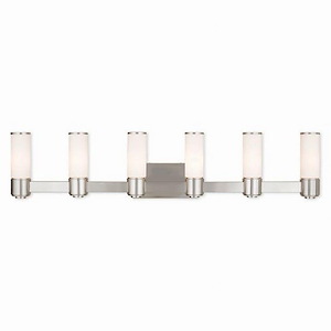 Kirkham Glade - 6 Light ADA Bathroom Light in Contemporary Style - 46 Inches wide by 9.75 Inches high - 1121721