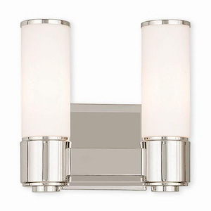 Kirkham Glade - 2 Light ADA Bathroom Light in Contemporary Style - 10 Inches wide by 9.75 Inches high - 1121732