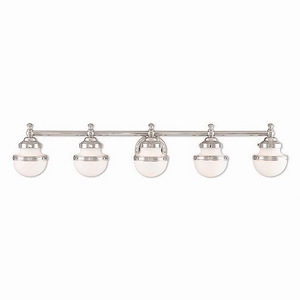 Eversley North - 5 Light Bathroom Light in Modern Style - 42.5 Inches wide by 8.25 Inches high - 1122458