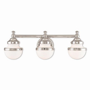 Eversley North - 3 Light Bathroom Light in Modern Style - 24 Inches wide by 8.25 Inches high - 1122463