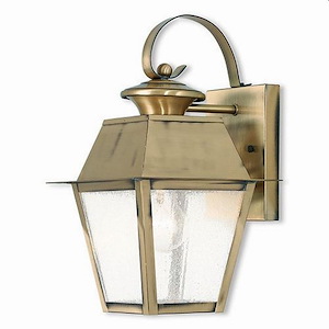 Lane Wood - 1 Light Outdoor Wall Lantern in Coastal Style - 7.5 Inches wide by 12.5 Inches high - 1121796