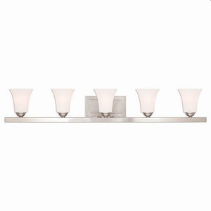 Brindley Birches - 5 Light Bathroom Light in Traditional Style - 43.25 Inches wide by 7 Inches high - 1121803