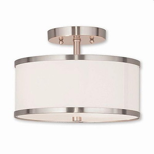 Newcomen Grove - 2 Light Semi-Flush Mount in New Traditional Style - 11 Inches wide by 8 Inches high - 1121808