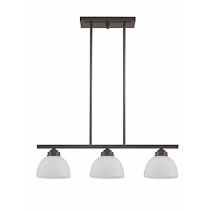 Turnpike Brae - 3 Light Island in Traditional Style - 6.5 Inches wide by 14.25 Inches high - 1122930