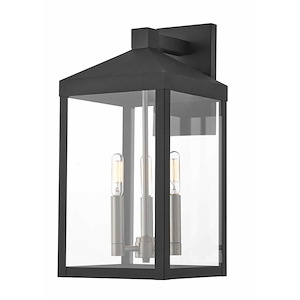 Rothwell Bridge - Three Light Outdoor Wall Lantern - 8.25 Inches wide by 17.5 Inches high - 1121829