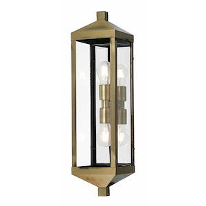 Rothwell Bridge - 2 Light Outdoor Wall Lantern in Mid Century Modern Style - 6.25 Inches wide by 24 Inches high - 1121830