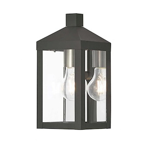 Rothwell Bridge - 1 Light Outdoor Wall Lantern in Mid Century Modern Style - 5 Inches wide by 10.5 Inches high - 1122226