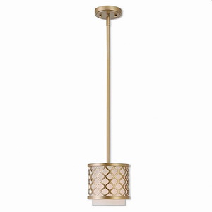 Sandy Hill - 1 Light Mini Pendant in Glam Style - 7 Inches wide by 10.25 Inches high - 1121854