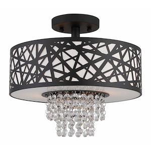 Mead Dell - 2 Light Semi-Flush Mount in Contemporary Style - 12.88 Inches wide by 10.4 Inches high - 1121875