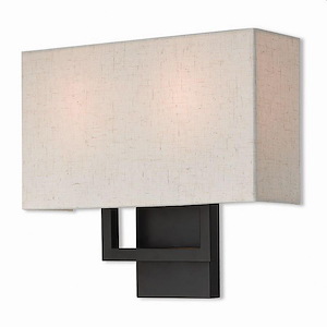 Dunlop Willows - 2 Light ADA Wall Sconce in Contemporary Style - 13 Inches wide by 11.75 Inches high - 1268819