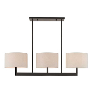 Modern Contemporary Three Light Chandelier - 1121917