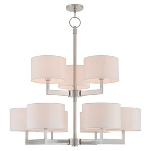 Modern Contemporary Nine Light Chandelier - 1121915