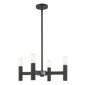 Modern Farmhouse Four Light Chandelier - 1122164