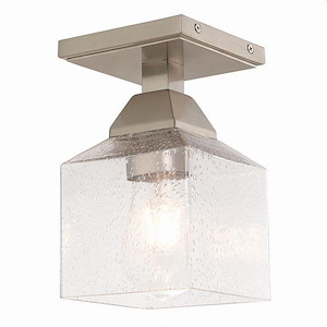 Chapman Fold - 1 Light Flush Mount in Traditional Style - 4.75 Inches wide by 8.25 Inches high - 1122090