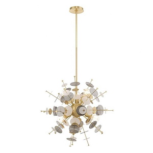 Mid Century Modern Six Light Chandelier - 1122154