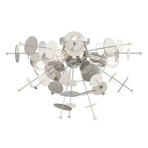 Holm Grange - 4 Light Flush Mount in Mid Century Modern Style - 24 Inches wide by 13.63 Inches high - 1122156