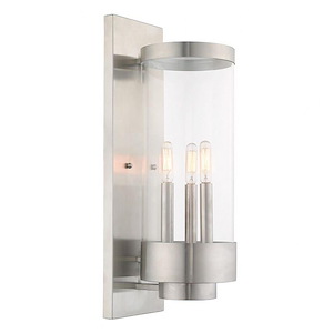 Ladywell Acres - 3 Light Outdoor Wall Lantern in Coastal Style - 6.5 Inches wide by 20.5 Inches high - 1122194