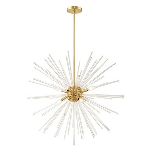 Mid Century Modern Eight Light Chandelier - 1122273