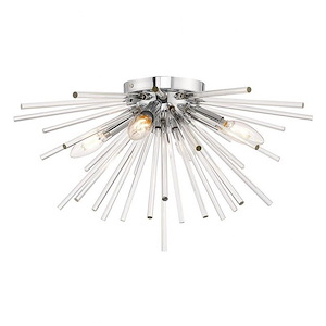 Cambrian Haven - 4 Light Flush Mount in Mid Century Modern Style - 20 Inches wide by 11 Inches high - 1122274