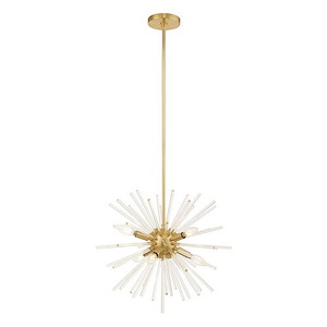 Mid Century Modern Six Light Chandelier - 1122275