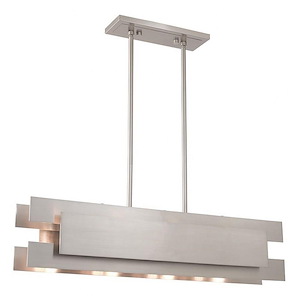 Modern Contemporary Four Light Chandelier - 1122277
