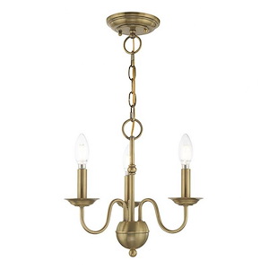 Traditional Three Light Chandelier - 1122285