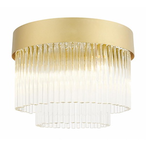 Powell Wynd - 4 Light Flush Mount in Modern Style - 13.25 Inches wide by 10 Inches high - 1122399