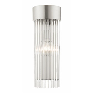 1 Light Modern Steel Wall Mount with Polished Chrome Shade-16.25 Inches H by 6 Inches W - 1122400