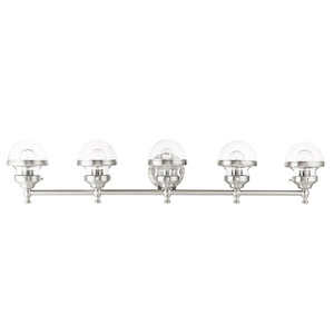 Eversley North - 5 Light Large Bathroom Light In Nautical Style-8.25 Inches Tall and 42 Inches Wide - 1122459