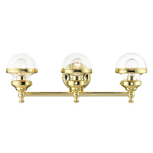 Eversley North - 3 Light Bathroom Light in New Traditional Style - 24 Inches wide by 8.25 Inches high - 1122464