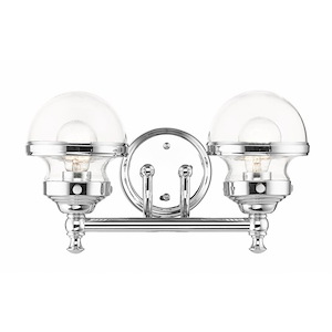 Eversley North - 2 Light Bathroom Light in New Traditional Style - 15 Inches wide by 8.25 Inches high - 1122466