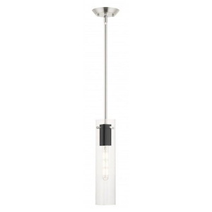 Beck Cliff - 1 Light Pendant in Industrial Style - 5 Inches wide by 23.5 Inches high - 1122533