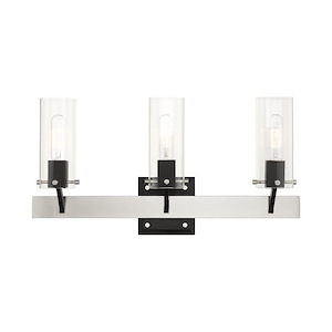 Beck Cliff - 3 Light Bathroom Light in Industrial Style - 23.75 Inches wide by 12 Inches high - 1122536