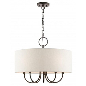 Ladywell Cloisters - 5 Light Pendant in New Traditional Style - 22 Inches wide by 18 Inches high - 1122550