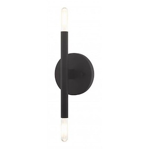 2 Light Mid-Century Modern Steel ADA Wall Sconce-5.13 Inches H by 16.25 Inches W - 1122169