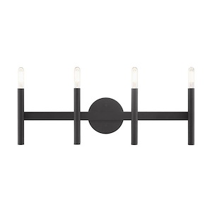 Sutherland Glas - 4 Light ADA Bathroom Light in Mid Century Modern Style - 23.5 Inches wide by 10.75 Inches high - 1122582