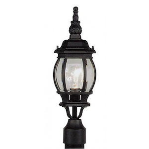 Wick Drift - 1 Light Outdoor Post Top Lantern in  Style - 7 Inches wide by 19.5 Inches high - 1269456