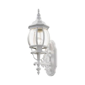 Front Close - 1 Light Outdoor Wall Lantern in Traditional Style - 7 Inches wide by 21 Inches high - 1120980