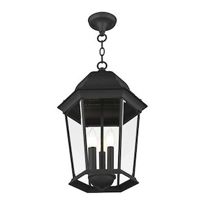 The Winsters - 3 Light Outdoor Pendant Lantern in Traditional Style - 12.5 Inches wide by 20 Inches high - 1269157