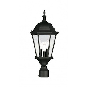 The Winsters - 3 Light Outdoor Post Top Lantern in Traditional Style - 9.5 Inches wide by 21 Inches high - 1269158