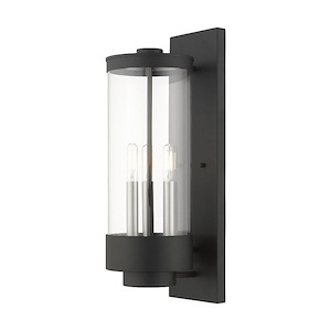 Ladywell Acres - 3 Light Outdoor Wall Lantern in Coastal Style - 6.5 Inches wide by 20.5 Inches high - 1269064