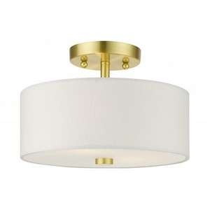 Pleasant Crescent - 2 Light Semi-Flush Mount in Modern Style - 11 Inches wide by 7.75 Inches high - 1269475
