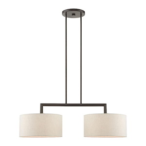 Modern Traditional Two Light Chandelier - 1122695