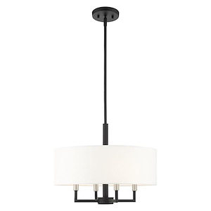Pleasant Crescent - 4 Light Pendant in Modern Style - 18 Inches wide by 16.5 Inches high - 1122697