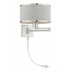 Newcomen Grove - 1 Light Swing Arm Wall Mount in Modern Style - 11 Inches wide by 11.5 Inches high - 1269320