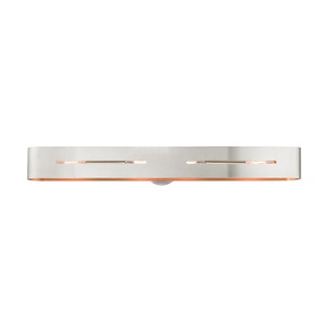 Repton Brow - 4 Light ADA Bathroom Light in Industrial Style - 35.5 Inches wide by 5 Inches high - 1122775