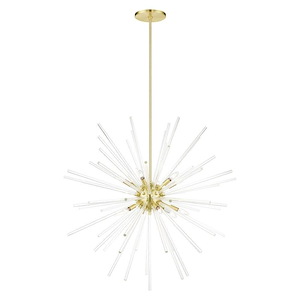 Mid Century Modern Twelve Light Chandelier - 1122803