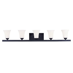 Brindley Birches - 5 Light Bathroom Light Fixture in Traditional Style - 43.25 Inches wide by 7 Inches high - 1269424