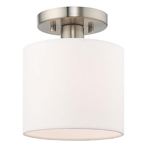 Pleasant Crescent - 1 Light Semi-Flush Mount - 7 Inches wide by 8.5 Inches high - 1122702
