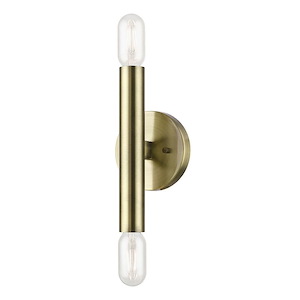 Sutherland Glas - 2 Light ADA Wall Sconce In Mid Century Modern Style-9.88 Inches Tall and 5.13 Inches Wide - 1269627